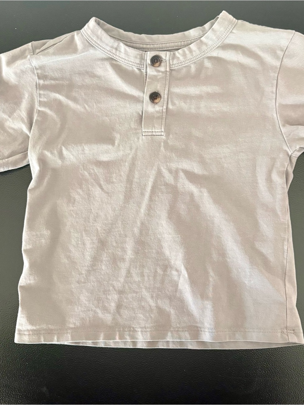 Little Bipsy Short-Sleeve Henley Tee